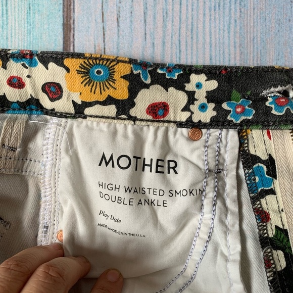 Mother high waisted ankle kick flare Floral Patterned Jeans - Picture 8 of 11